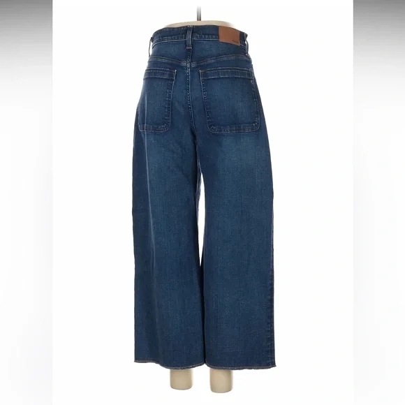 Madewell Emmett Wide-Leg Blue Jeans 28 - Picture 2 of 6